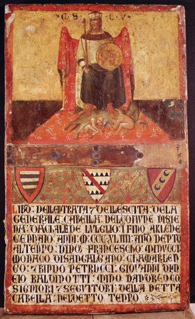Biccherna del Buon Governo, 1344 da Ambrogio Lorenzetti